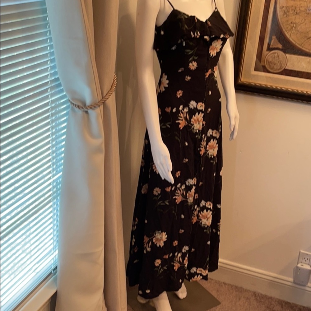 BAND OF GYPSIES MAXI DRESS BUTTONS HALF WAY